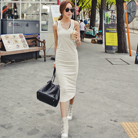 포일 망사 나시티 淑女純黑拼金銀連身裙/短裙/裙 - Copy 1